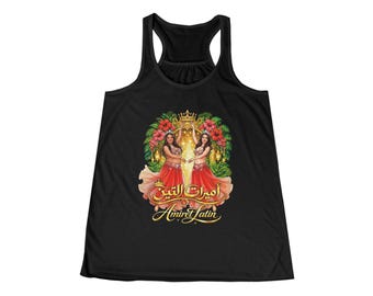 Amiret Latin Flowy Racerback Tank