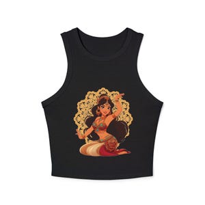 Bellydancer Lina Micro Rib Racer Tank Top