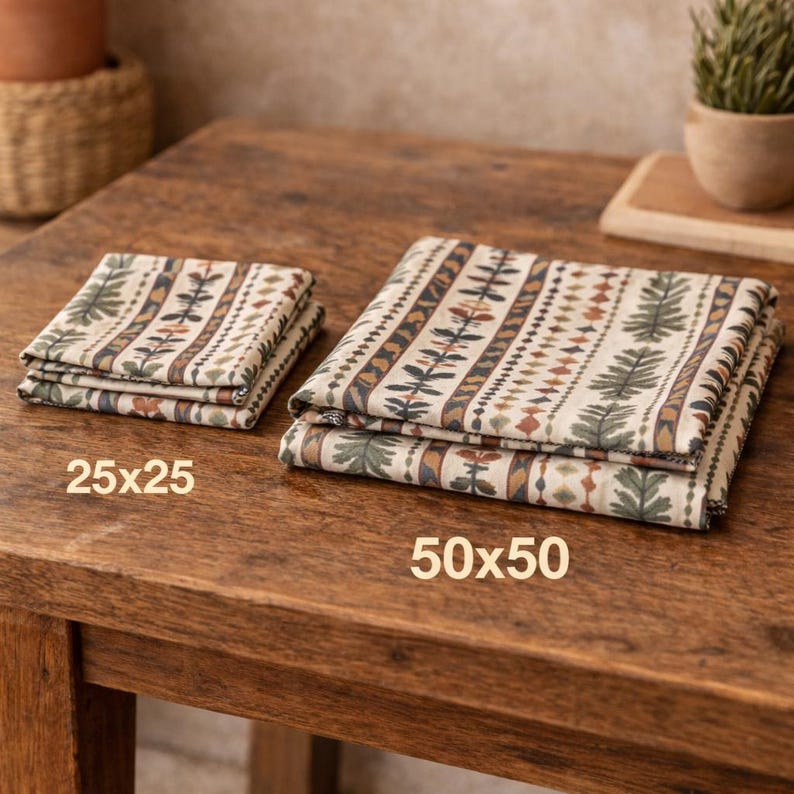 Boho Heritage Art Scarf: Poly Chiffon or Voile - Nature Pattern image 3