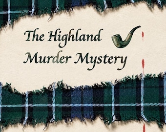 Scottish Murder Mystery Game | Whodunnit Dinner Party Kit for Adults | Printable PDF | 6 - 12 Players | DIY Halloween Party