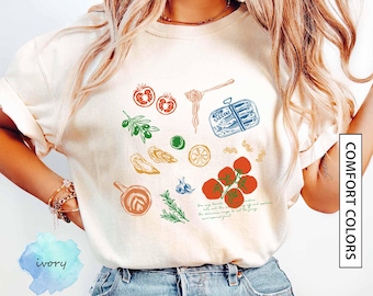 Italian Market Shirt Italian Girl Summer Shirt La Dolce Vita Shirt Gift Amalfi Coast Farmer's Market Shirt Gift COMFORT COLORS T-Shirt