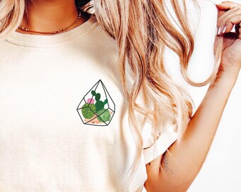 Camiseta para amantes de las plantas, regalo para entusiastas de la jardinería, camiseta minimalista con estampado de plantas, regalo para mamás jardineras, camiseta botánica, camiseta COMFORT COLORS