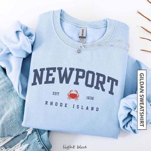 Newport Rhode Island EST 1636 Crab Unisex Heavy Blend Gildan Sweatshirt