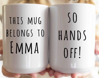 Custom Name Mug Gift for Work Friend Work Bestie Sarcastic Secret Santa Gag Gift Ceramic Mug 11 oz, 15 oz