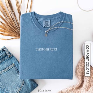 Chemise couleurs confort personnalisée Chemise texte personnalisée minimaliste personnalisée cadeau EVJF personnalisée Chemise texte simple T-shirt COULEURS CONFORT