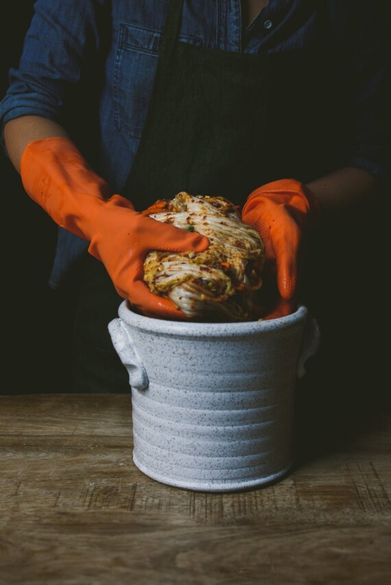 Fermentation & pickling crock . ceramic pottery jar for Etsy