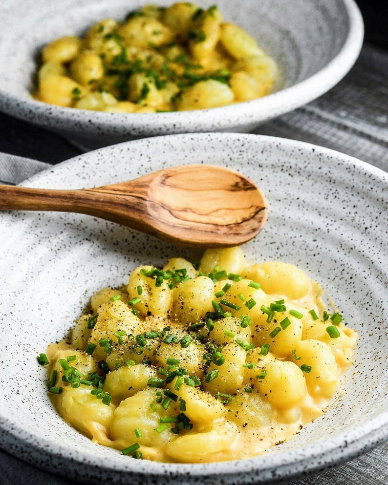 Speckled White Pasta Bowl Etsy