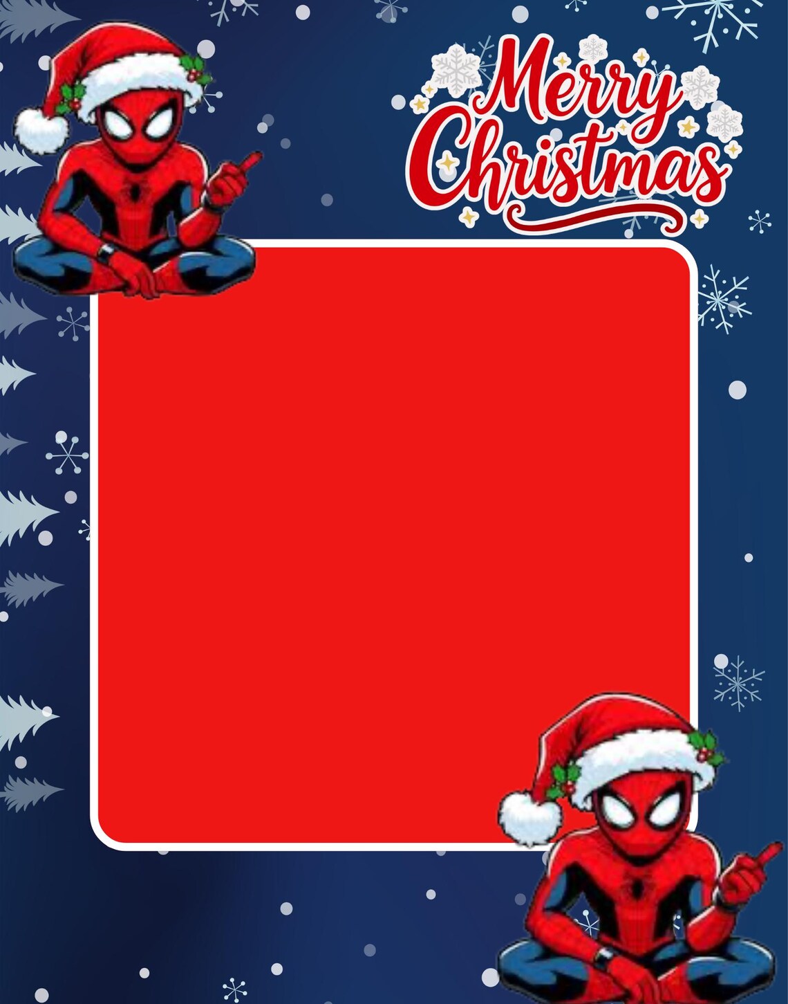 10 Jumbo Christmas Card 11x14 Template . Greeting Cards for Family and
