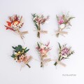 Enchanting Handmade Mini Flower Bouquet\/Bohemian Dried Eucalyptus & Hydrangea\/Wedding Favor Gift\/Home decor\/Holiday gift\/Mailbox bouquets