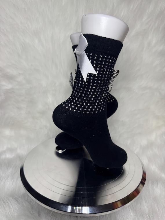 Junk Socks, Socks, Bling Socks, Custom Socks, Charm Socks, Jewel Socks, Cute Socks, Fashion, Glam Socks, Ruffle Socks, Charms, Blinged Out