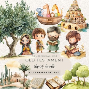 Old Testament Clipart l Biblical Characters Clipart l Biblical People PNG l Religious Clipart l Bible Story l Jesus Miracles l Biblical