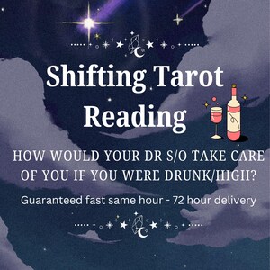 How Does Your DR s/o Take Care of You When You Are Drunk/High? | 3 cards | Fast Same Hour - 72 Hour Delivery | Desired Reality Message