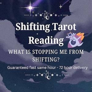 ¿Qué te impide cambiar? Lectura de Tarot para Transformar / 3 cartas / Entrega rápida en la misma hora - 72 horas / Mensaje de la Realidad Deseada