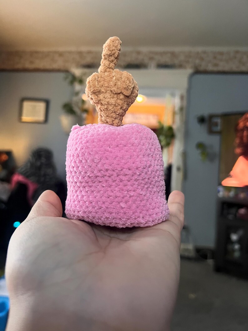 Crochet Middle Finger, Heart, Reversible, Pattern (PDF Download) - Etsy