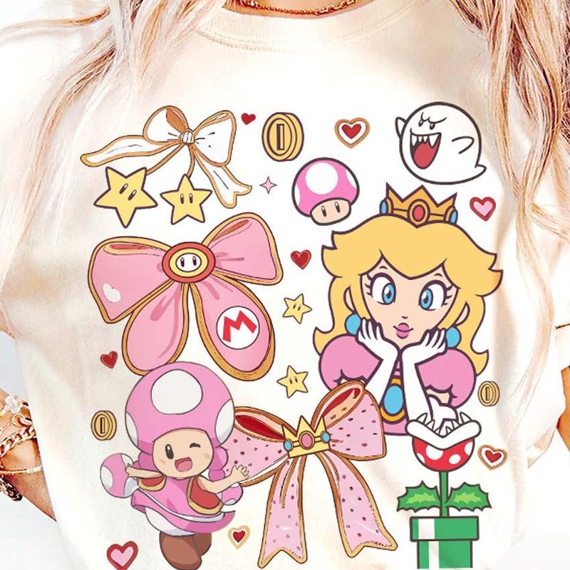 Princess Peach Tank Womens - Etsy