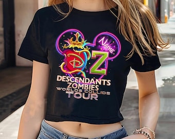 Personalized Descendants Zombies World Tour Matching Shirts, The Rise Of Red Characters, Descendants Team, Summer Music Festival 2025 Trip