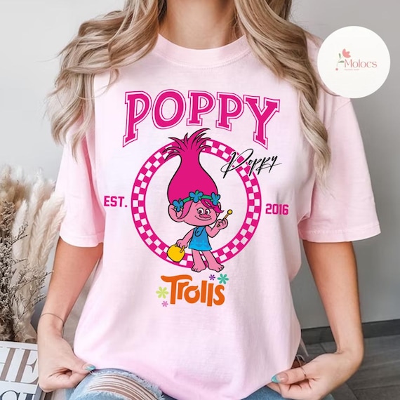 All Characters Trolls Shirt, Trolls Band Together Princess Queen Poppy Birthday Girl, Branch Birthday Boy, Trolls Family Group Matching Tee