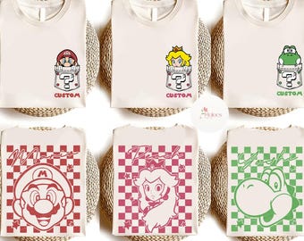 Super Mario Epic Universe Shirt, Princess Peach Mario Yoshi Epic Universe Family Matching, It's Epic Trip 2025 Epic Group Shirt