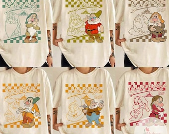 Camiseta de Blancanieves y los Siete Enanitos, camiseta familiar Disney a juego, camiseta grupal Disney, camiseta de Blancanieves, camiseta de cumpleaños Disney, camiseta de los Siete Enanitos