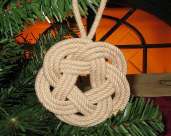 Nautical Ornament Sailor Knot Tan Christmas Tree