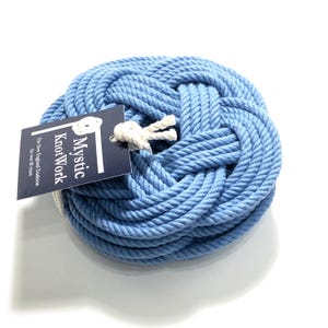 Ocean Coasters Nautical Blue Cotton Woven in a Flat Pattern 4 pack