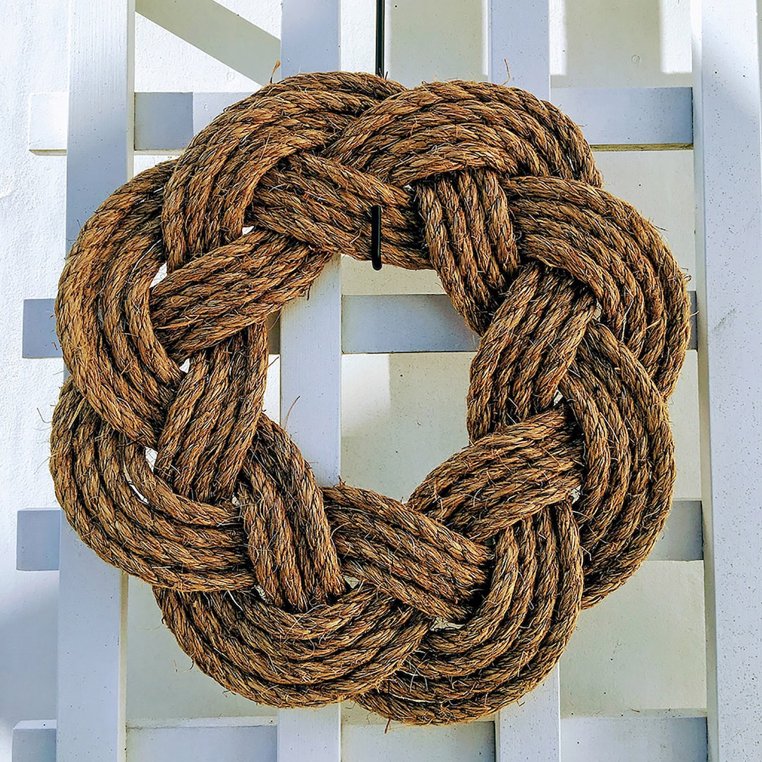 Sailor Knot Rustic Manila Rope Wreath -  Canada