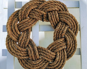 Sailor Knot Rustic Manila Rope Wreath