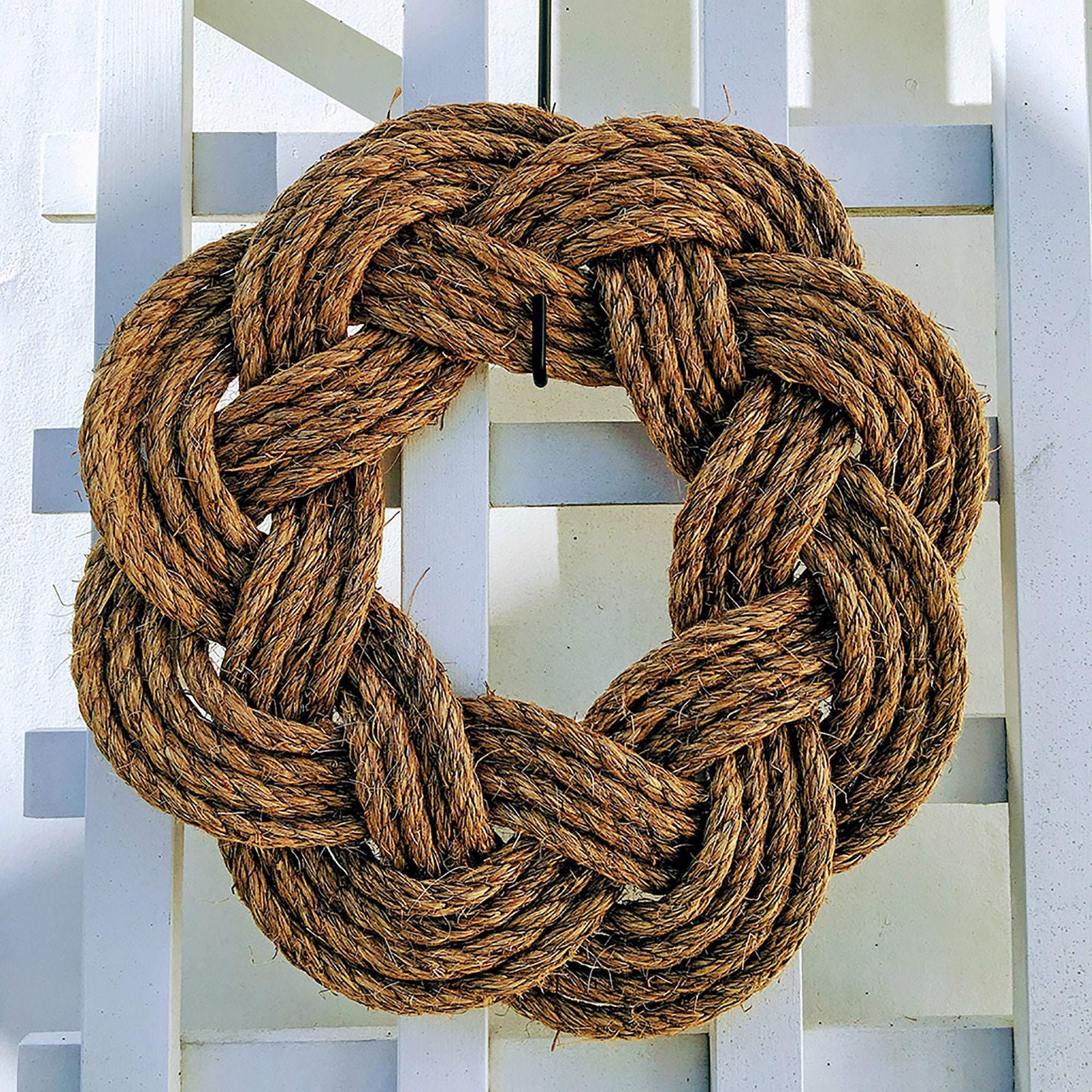 Sailor Knot Rustic Manila Rope Wreath 