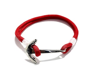 Red Anchor Bracelet