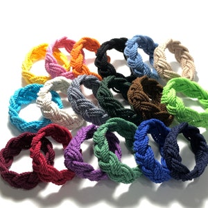 18 Colors Sailor Knot Bracelet Cotton Rope Bracelet, You Choose the Sailor Knot Color image 1