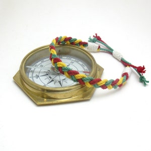 Rasta Anklet Red, Yellow and Green  Braided Cotton Anklet Reggae look for your ankle