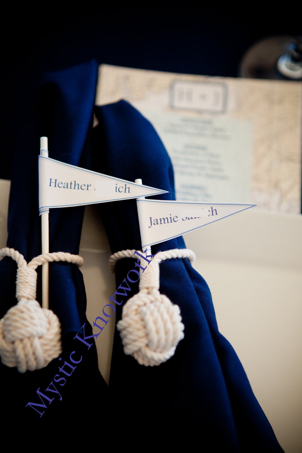 Nautical Wedding Napkin Rings Monkey Fist Set of 4 Nautical Wedding Napkin Rings Monkey Fist Set of 4