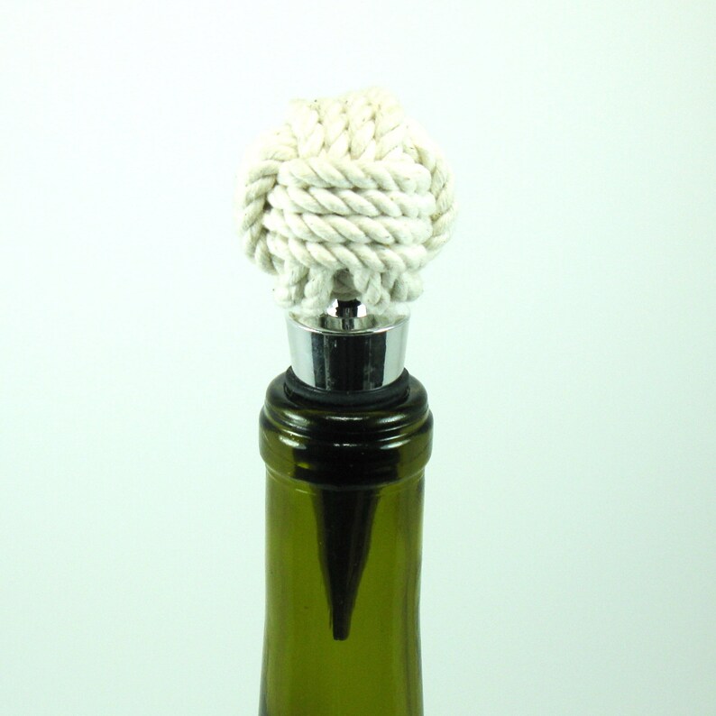 Nautical Monkey Fist Knot Bottle Stopper for Wine Bottles 8 Etsy