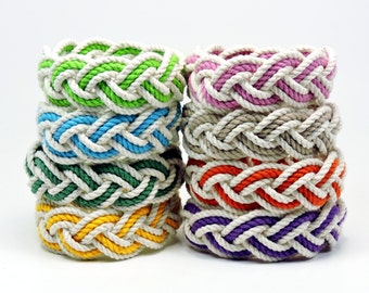 Cotton Rope Beach Bracelet Choose your Color