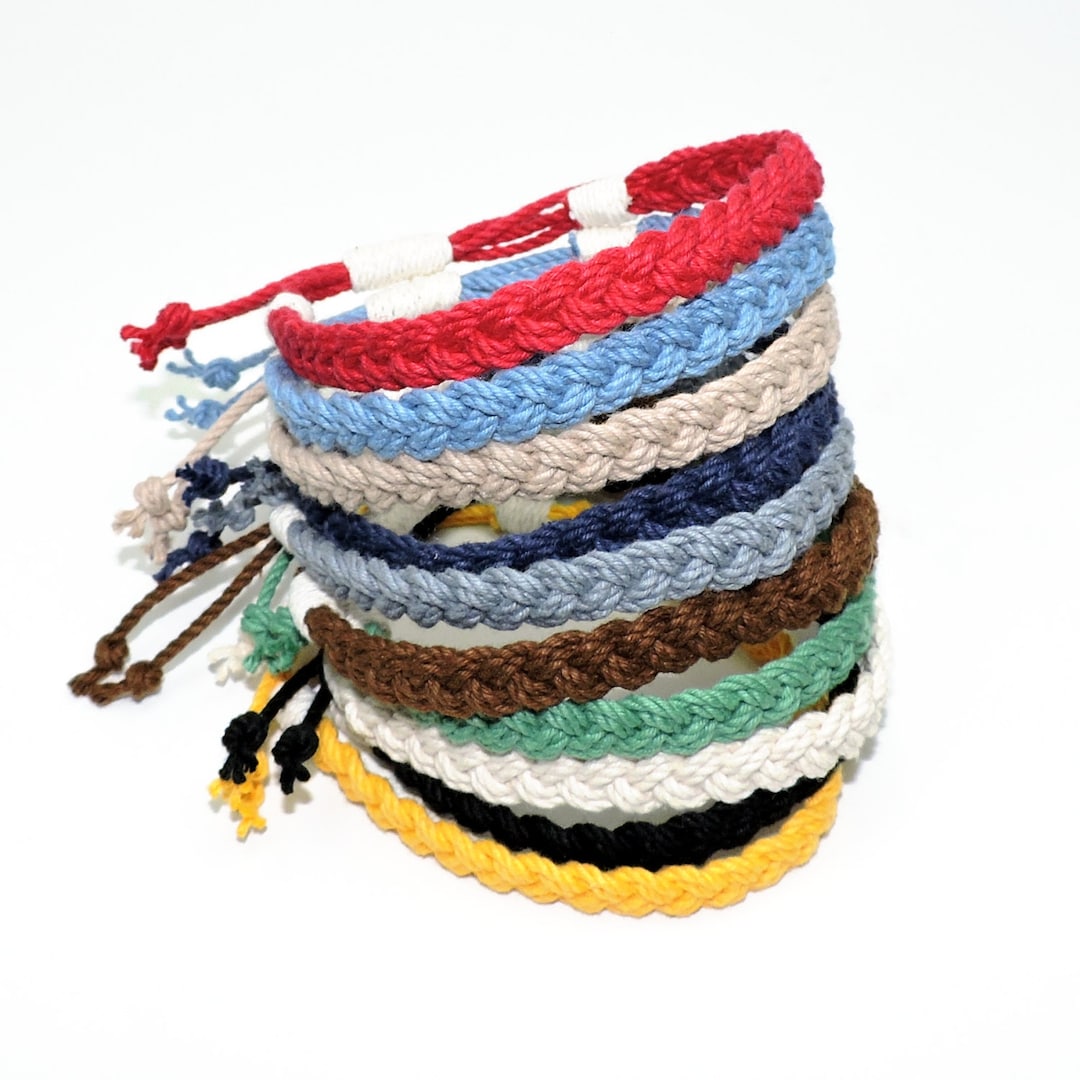 Adjustable Woven Sailor Bracelet 16 Colors - Etsy