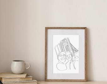 Custom Line Art Portrait