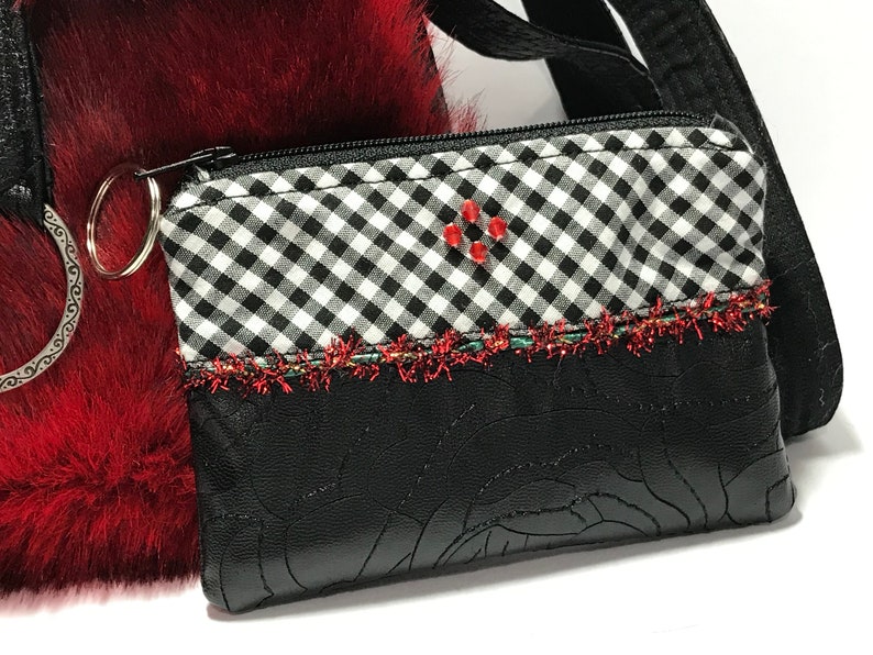 bridesmaid personalised vegan cosplay Zippered pouch bag small coin purse change personalized padded zipper cotton fabric