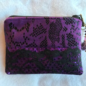 bridesmaid personalised vegan cosplay Zippered pouch bag small coin purse change personalized padded zipper cotton fabric