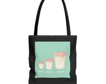 Coffee Lover-tygväska – slitstark polyester, återanvändbar shoppingväska