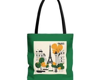 Paris Charm Tragetasche: Stilvolle Markttasche mit Eiffelturm-Motiv