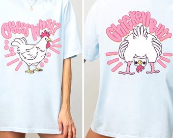 Indovina un po'? Pollo Sedere Rosa PNG, design pollo, clipart magliette umoristiche, PNG femminile, PNG boutique, PNG preppy, PNG femminile