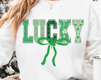 Retro St Patrick day png, Retro Checkered Lucky St Patrick's Day Coquette Png, St Patricks day png, Lucky png, St Patrick, St Pattys day png