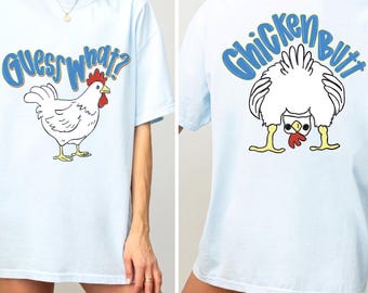 Indovina un po'? Pollo Sedere Blu PNG, design pollo, clipart magliette umoristiche, PNG femminile, PNG boutique, PNG preppy, PNG femminile