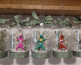 Power Rangers Tree Power Rangers Figurine Ornament Set of 5 - Etsy
