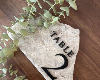 Add-on - "TABLE" für Acrylzahlen für Steindekor: DIY-Hochzeits-Mittelstücke