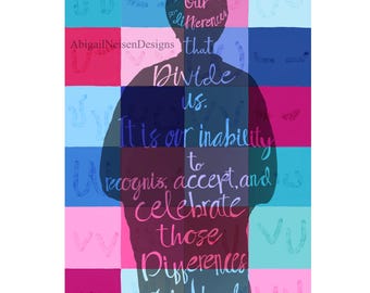 Audre Lorde quote, intersectional diversity digital print, feminist social justice typography download