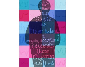 Audre Lorde Quote Matte Vertical Poster | Diversity Inclusion Feminist Wall Art