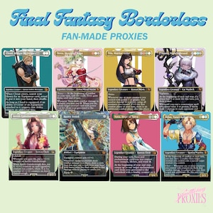 FINAL FANTASY Borderless MTG Fan-Made proxies