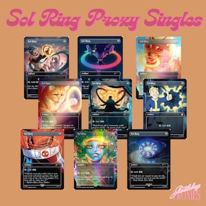 Cartas individuales proxy de Sol Ring de Magic the Gathering