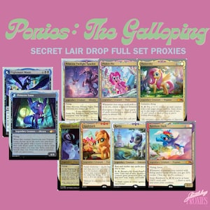 Ponies: The Galloping Secret Lair Drop MTG Proxies